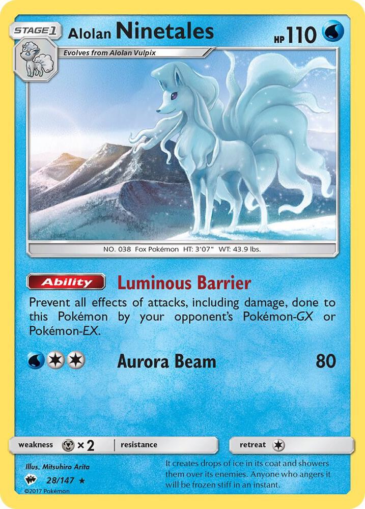 Alolan Ninetales 28/147 (SM - Burning Shadows) 