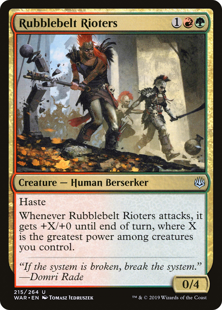 Rubblebelt Rioters [War of the Spark] Foil
