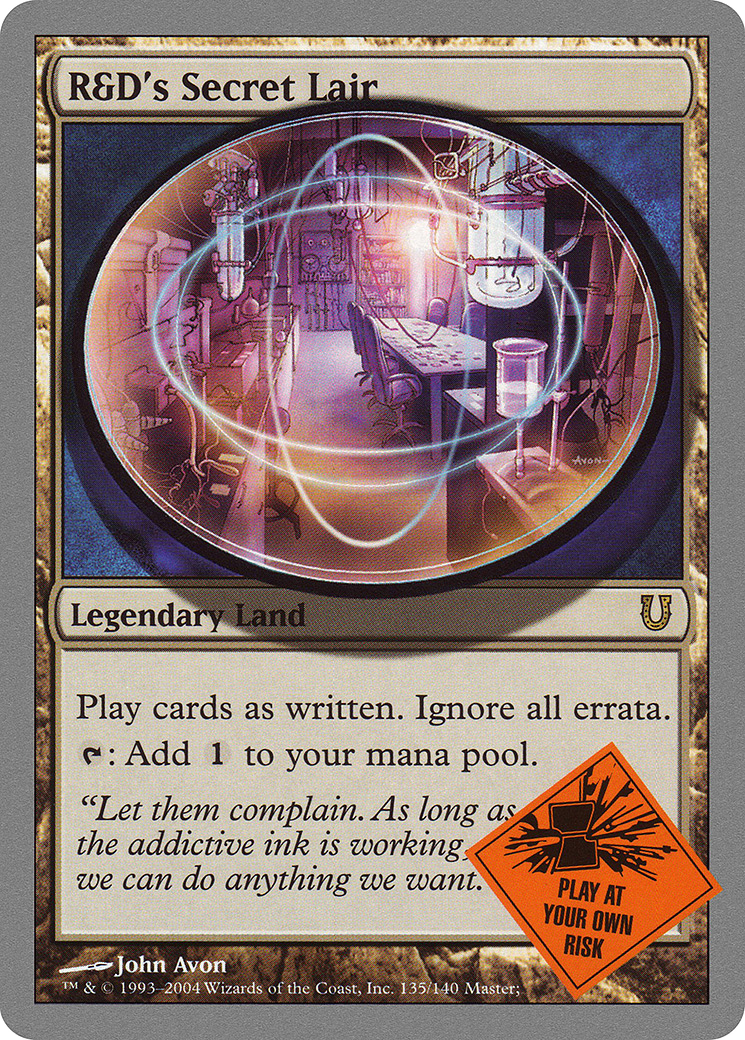 R&D's Secret Lair [Unhinged] Foil
