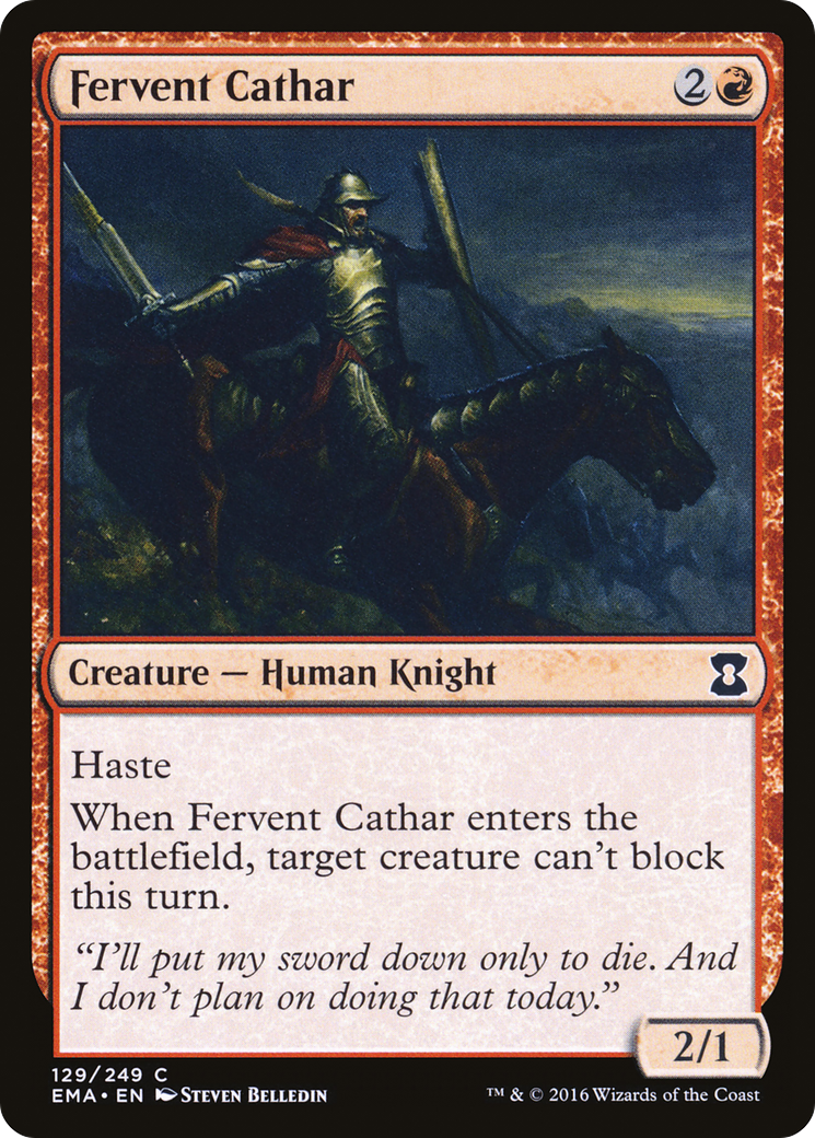 Fervent Cathar [Eternal Masters] Foil