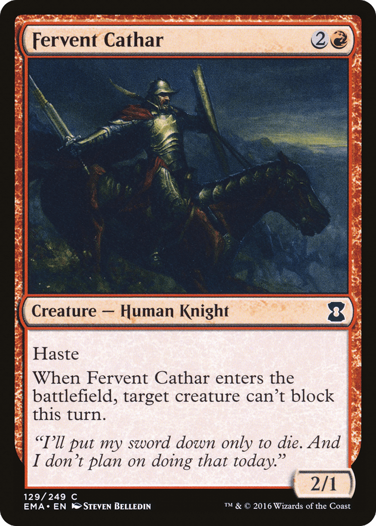 Fervent Cathar [Eternal Masters] Foil