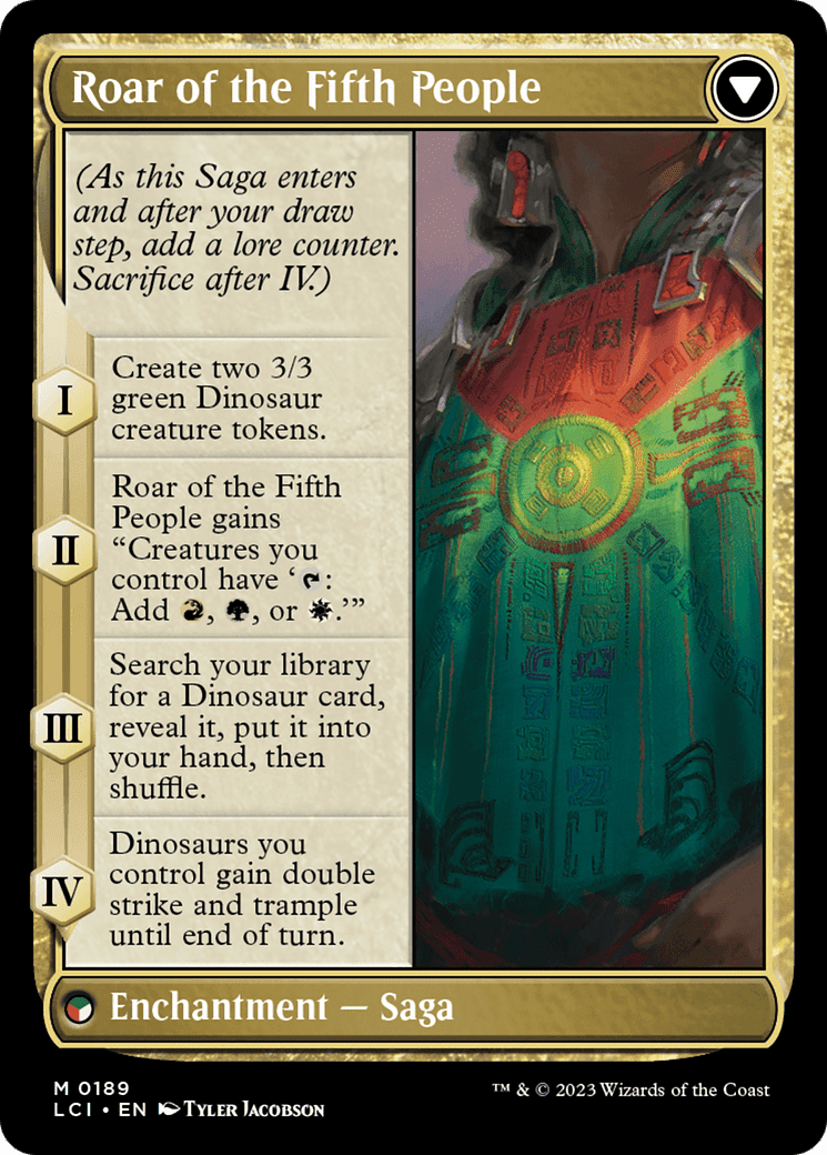 Huatli, Poet of Unity // Roar of the Fifth People [The Lost Caverns of Ixalan] Foil