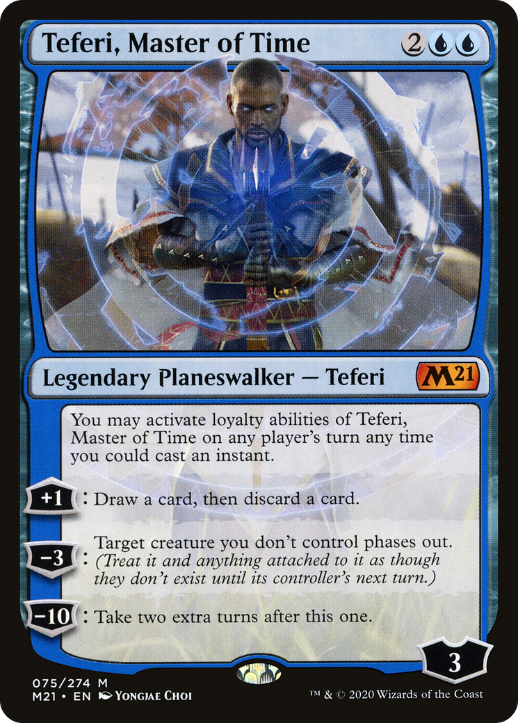 Teferi, Master of Time (075) [Core Set 2021] Foil