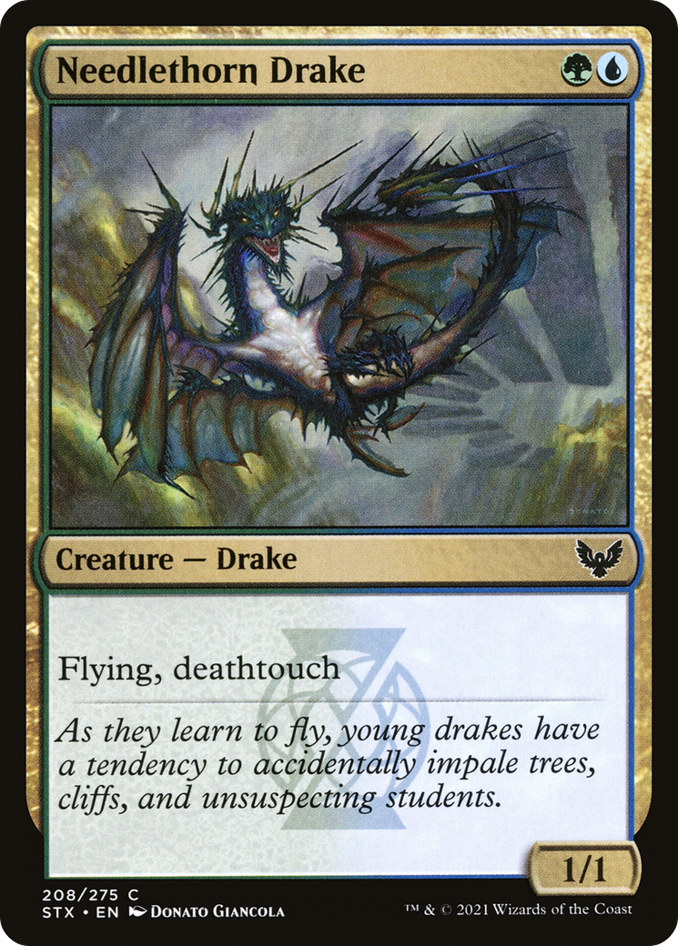 Needlethorn Drake [Strixhaven: School of Mages] Foil