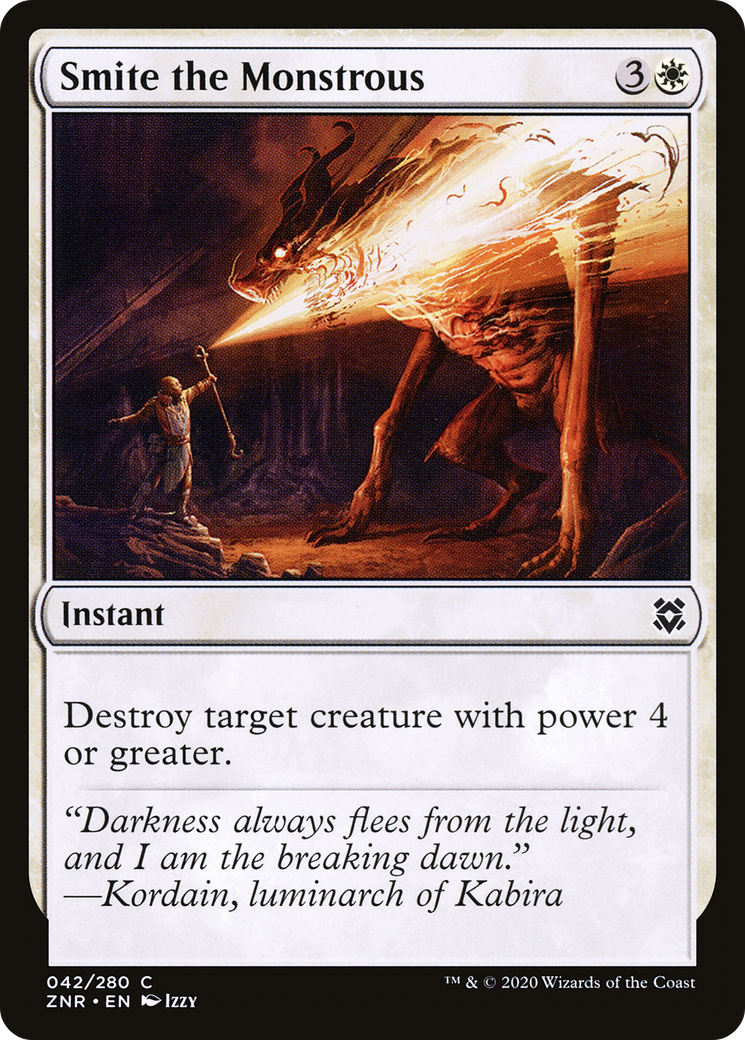 Smite the Monstrous [Zendikar Rising] Foil
