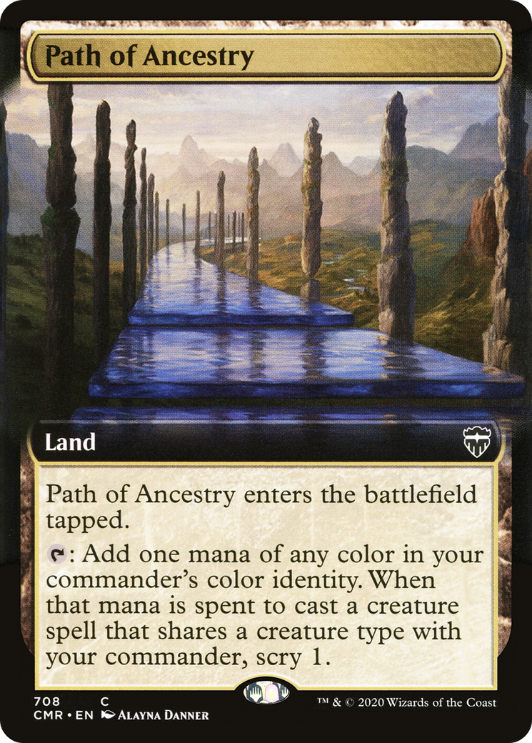 Path of Ancestry (Extended Art) [Commander Legends] Foil