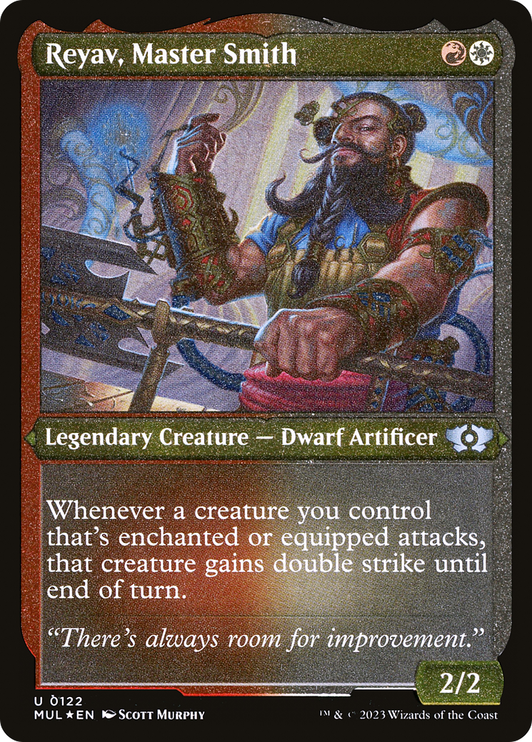 Reyav, Master Smith (Foil Etched) |  Foil (122) [Multiverse Legends]