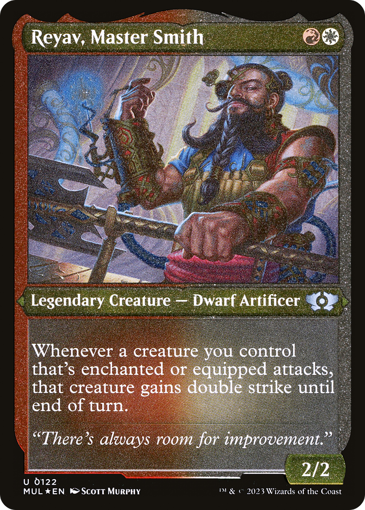 Reyav, Master Smith (MUL-122) - Multiverse Legends Etched Foil