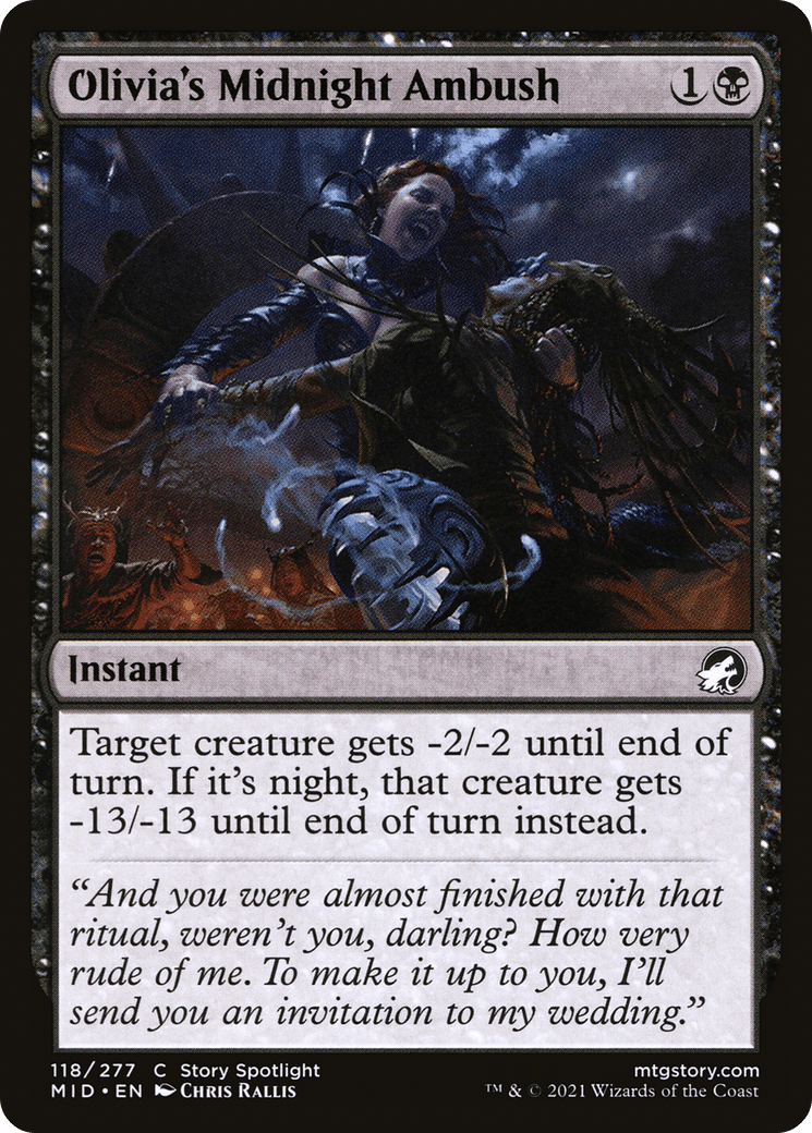 Olivia's Midnight Ambush [Innistrad: Midnight Hunt] Foil