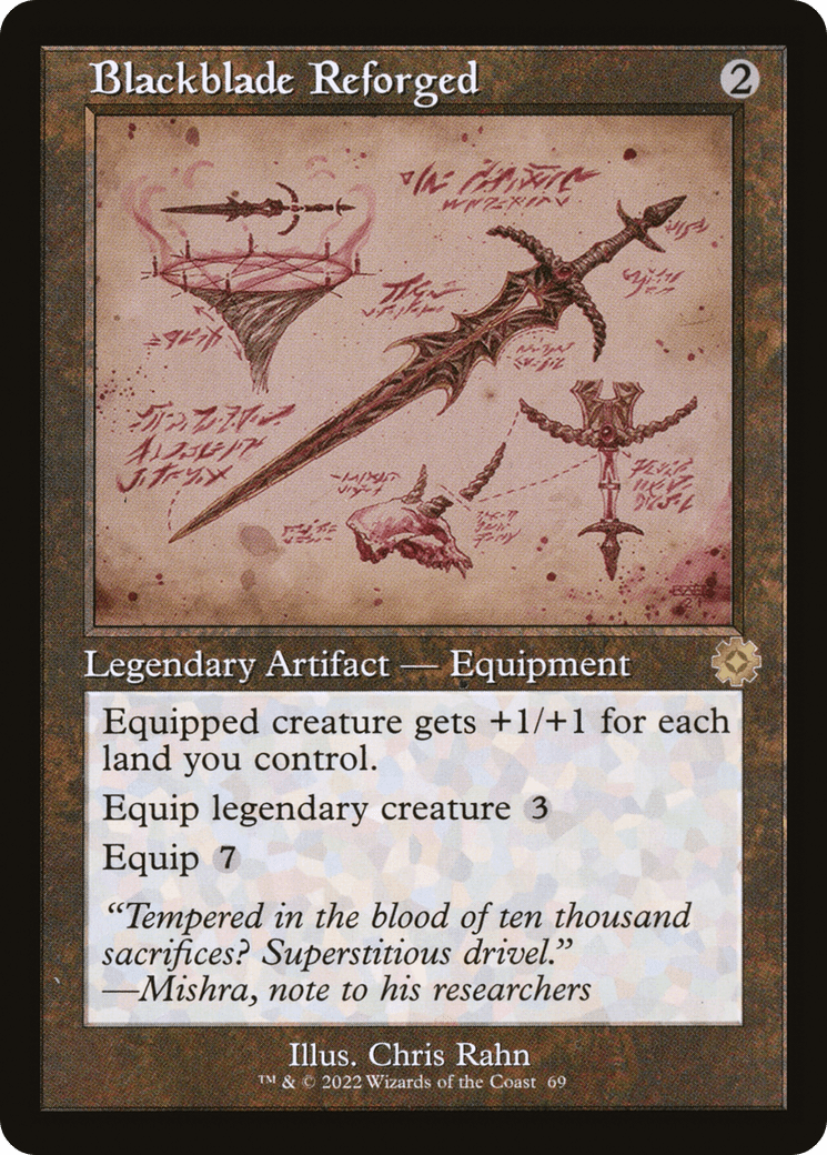Blackblade Reforged (Retro Schematic) [The Brothers' War Retro Artifacts] Foil