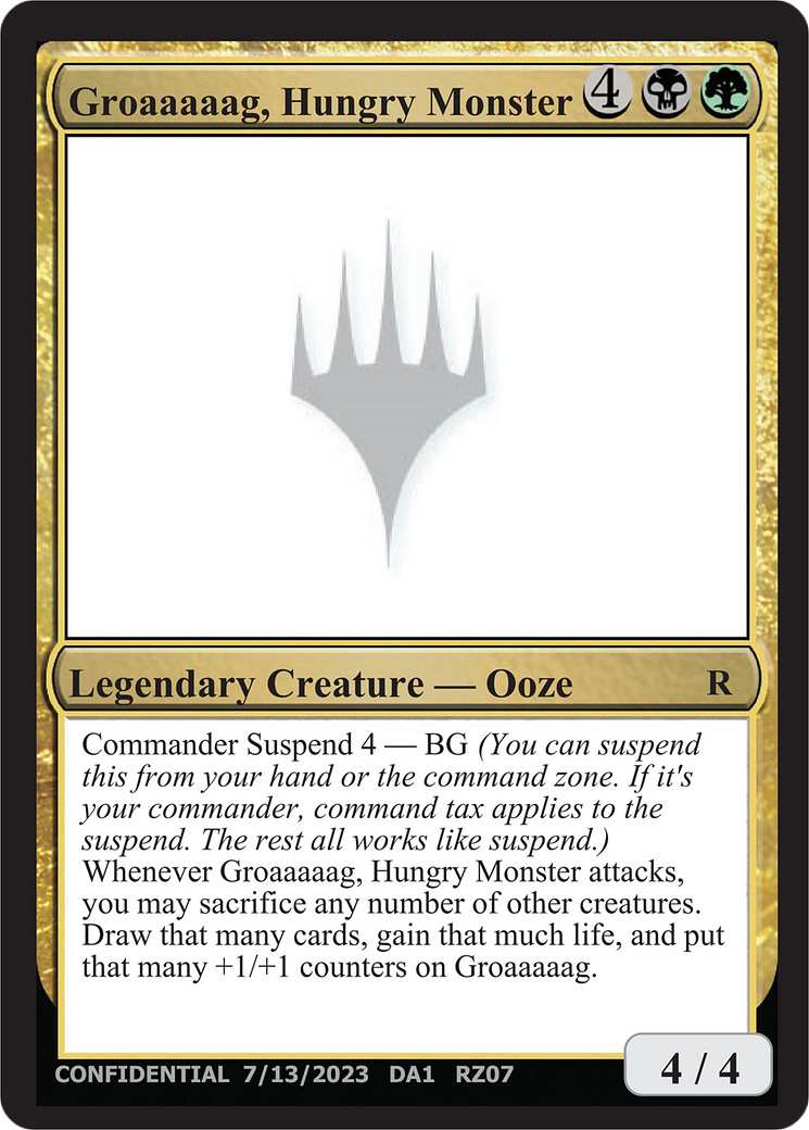 Groaaaaag, Hungry Monster (DA1-RZ07B) - Unknown Event