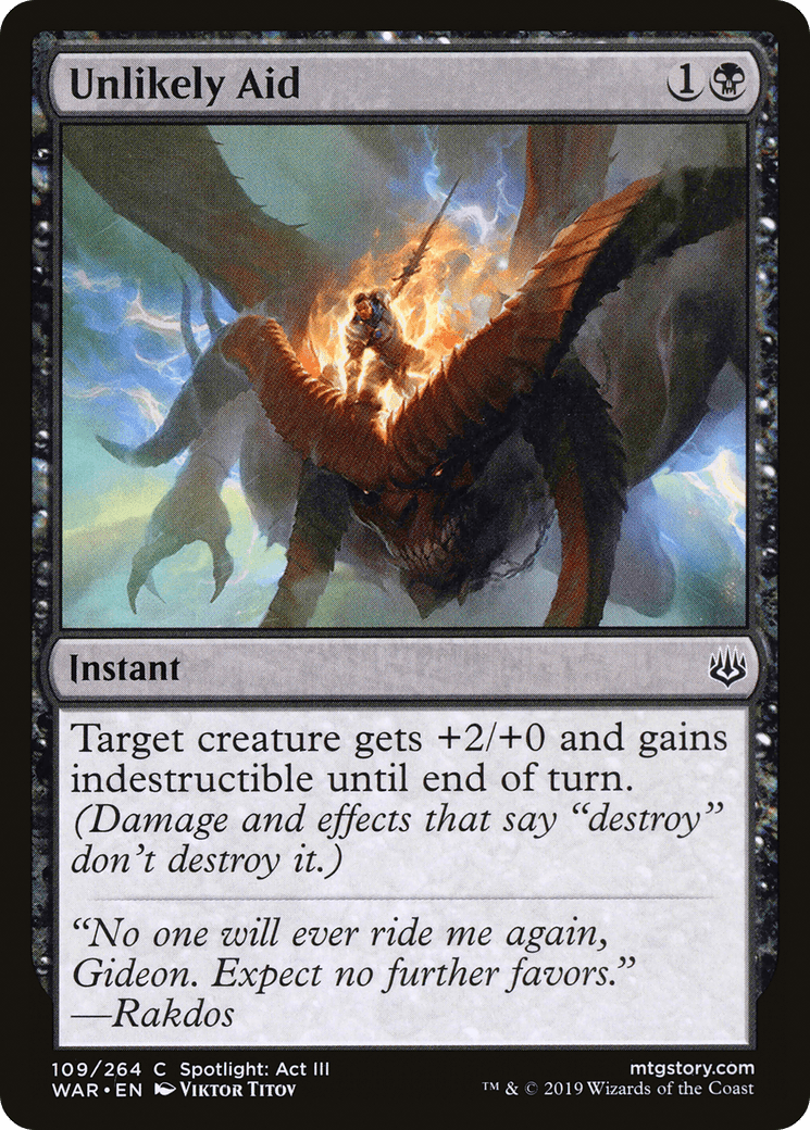 Unlikely Aid [War of the Spark] Foil