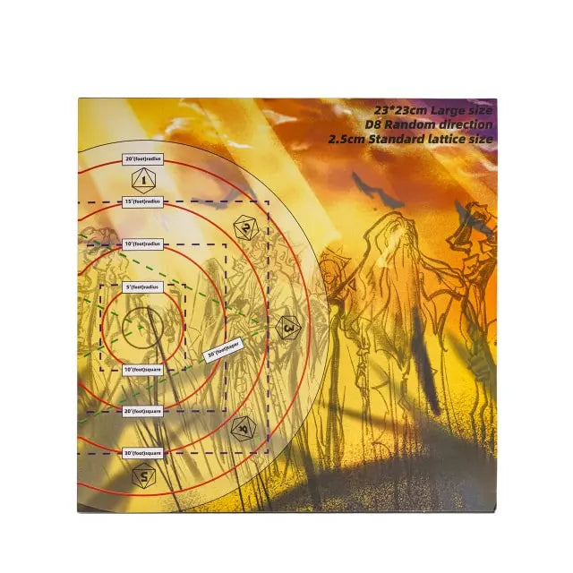 AOE Spell Damage Template | Acrylic | Opaque