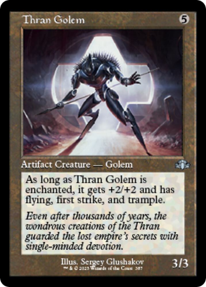 Thran Golem 387/261 (Dominaria Remastered)  - Retro