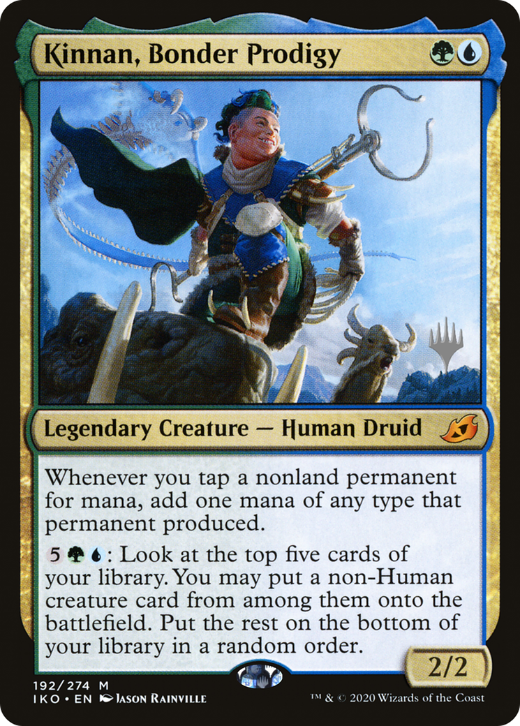 Kinnan, Bonder Prodigy (Promo Pack) [Ikoria: Lair of Behemoths Promos] Foil