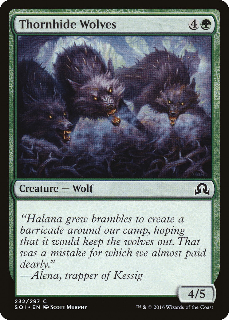 Thornhide Wolves [Shadows over Innistrad] Foil