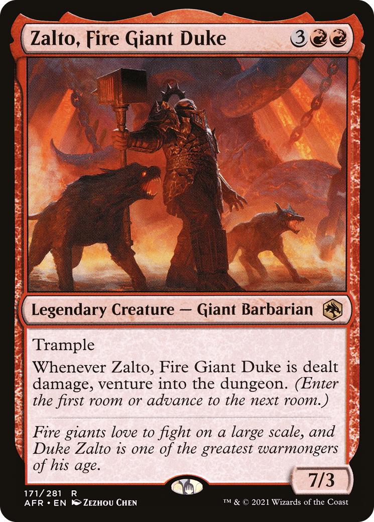 Zalto, Fire Giant Duke [Dungeons & Dragons: Adventures in the Forgotten Realms] Foil