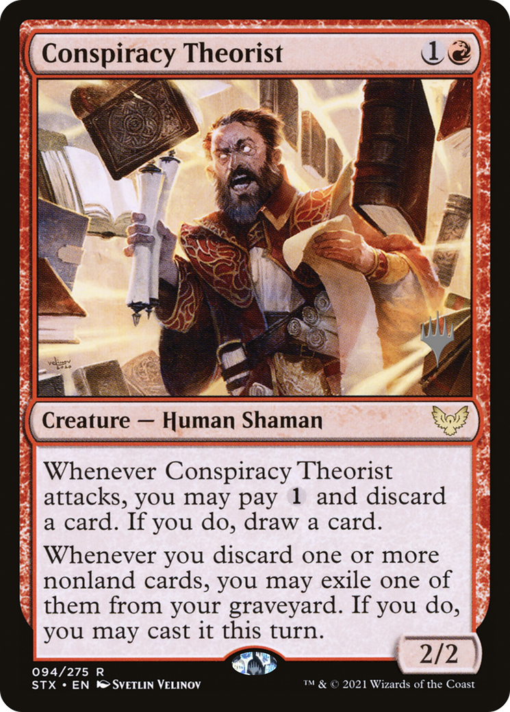 Conspiracy Theorist (Promo Pack) [Strixhaven: School of Mages Promos] Foil