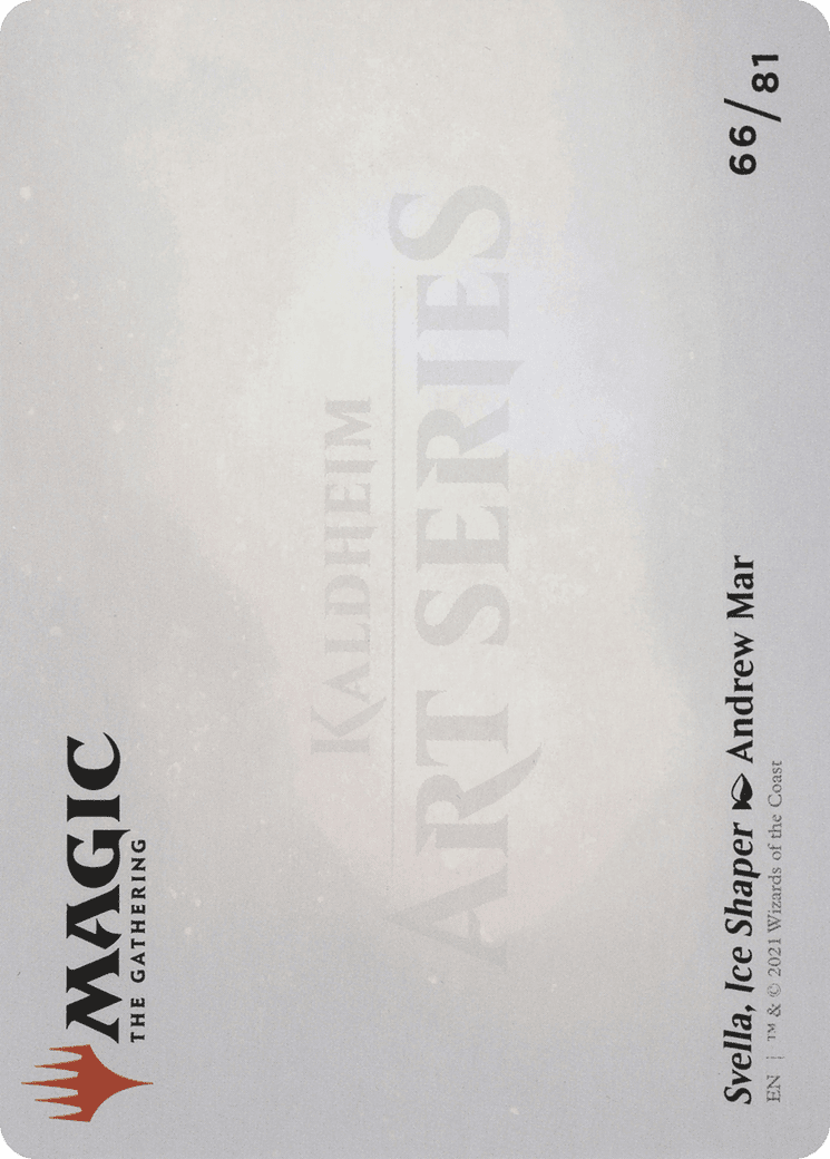 Svella, Ice Shaper // Svella, Ice Shaper (AKHM-066) - Kaldheim Art Series (Borderless) Foil