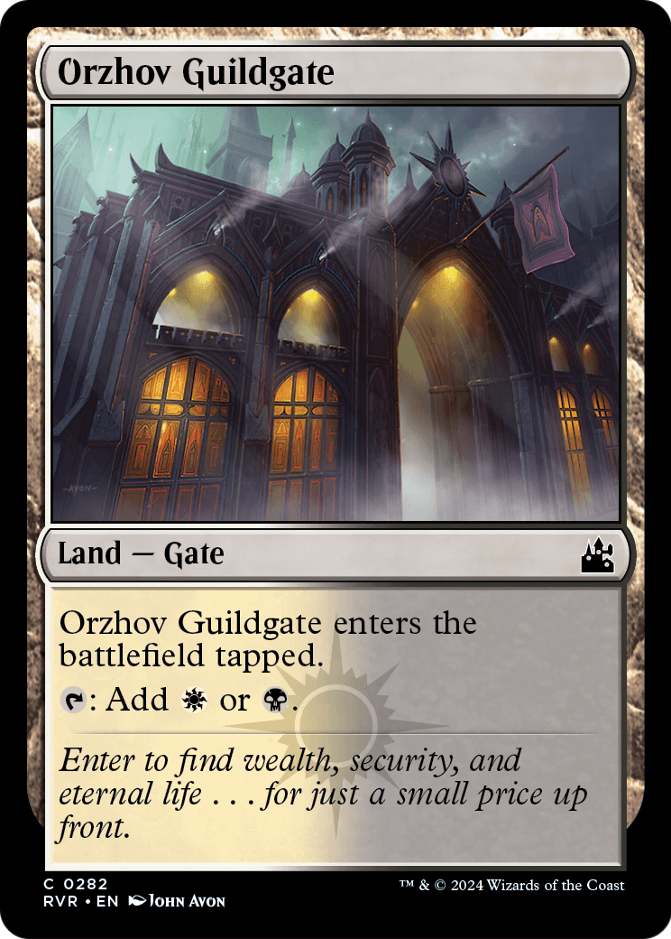 Orzhov Guildgate [Ravnica Remastered] Foil