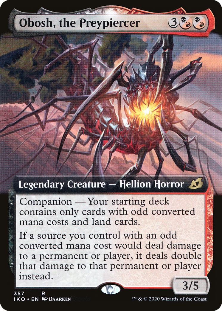 Obosh, the Preypiercer (Extended Art) [Ikoria: Lair of Behemoths] Foil