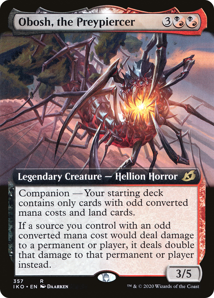 Obosh, the Preypiercer (Extended Art) [Ikoria: Lair of Behemoths] Foil