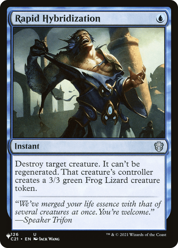 Rapid Hybridization |  (C21-126) [The List]