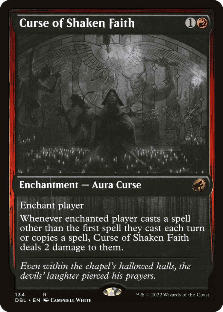 Curse of Shaken Faith [Innistrad: Double Feature] Foil
