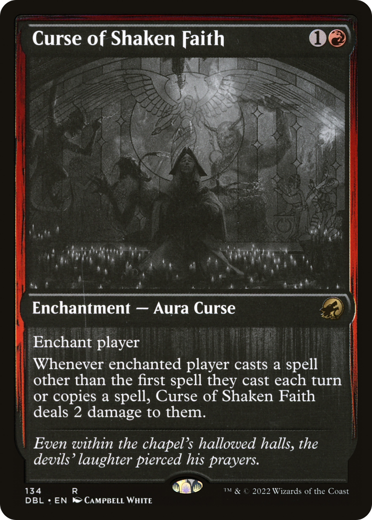 Curse of Shaken Faith [Innistrad: Double Feature] Foil
