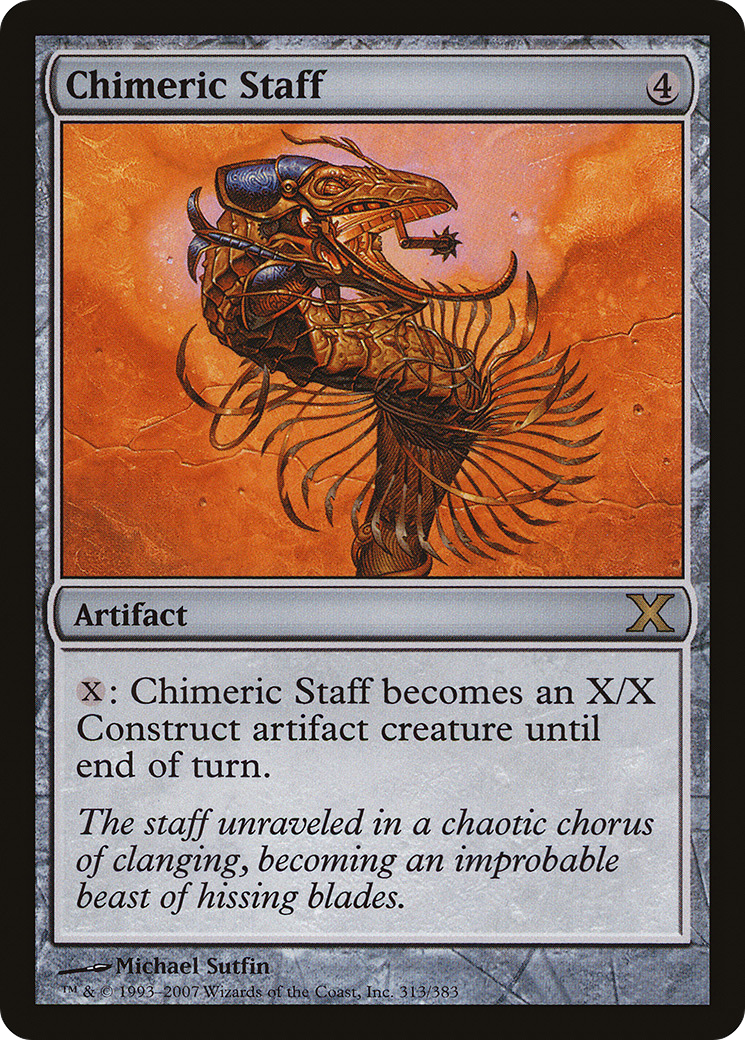 Chimeric Staff [Tenth Edition] Foil