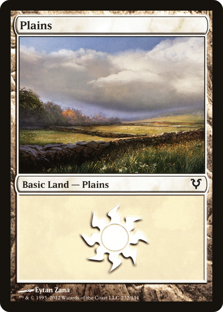 Plains (232) [Avacyn Restored] Foil