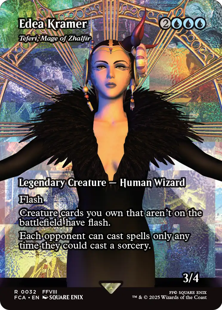 Teferi, Mage of Zhalfir (032) [FINAL FANTASY: Through the Ages]  / Edea Kramer (Borderless)
