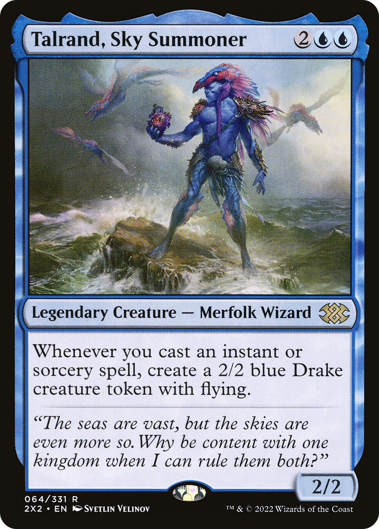 Talrand, Sky Summoner [Double Masters 2022] Foil