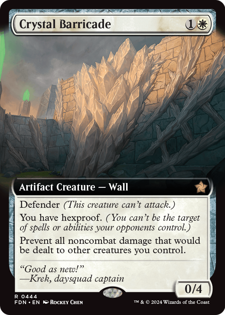 Crystal Barricade (FDN-444) - Foundations: (Extended Art) Foil