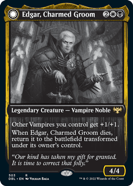 Edgar, Charmed Groom // Edgar Markov's Coffin [Innistrad: Double Feature] Foil
