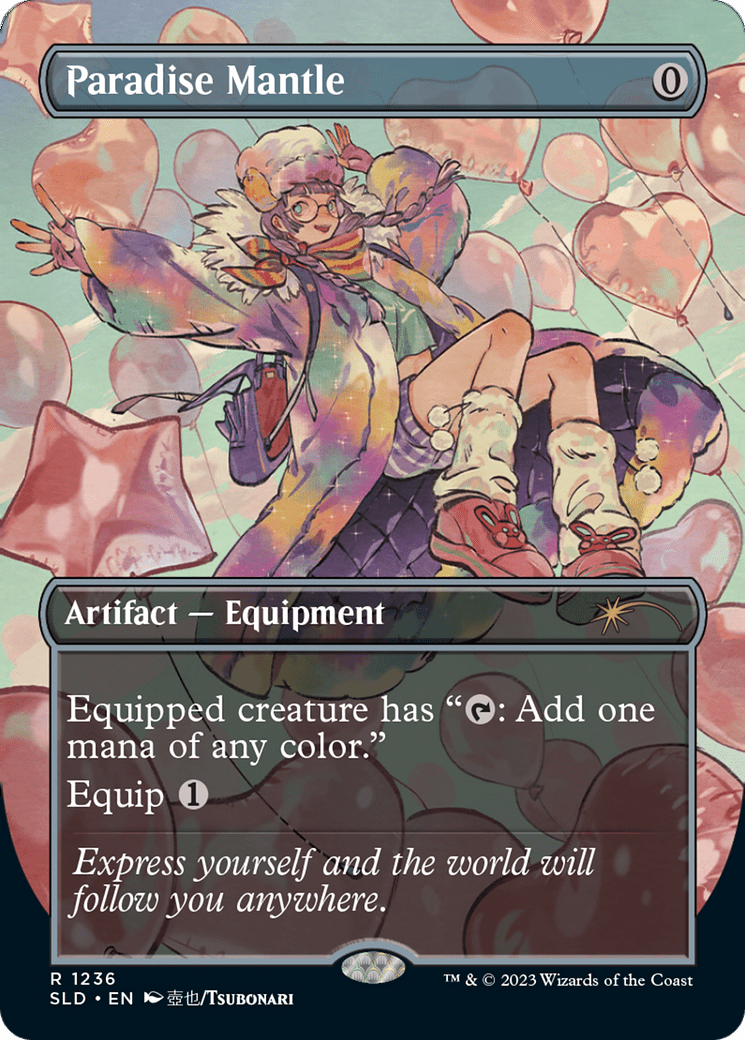 Paradise Mantle (Borderless) [Secret Lair Drop Series] Foil
