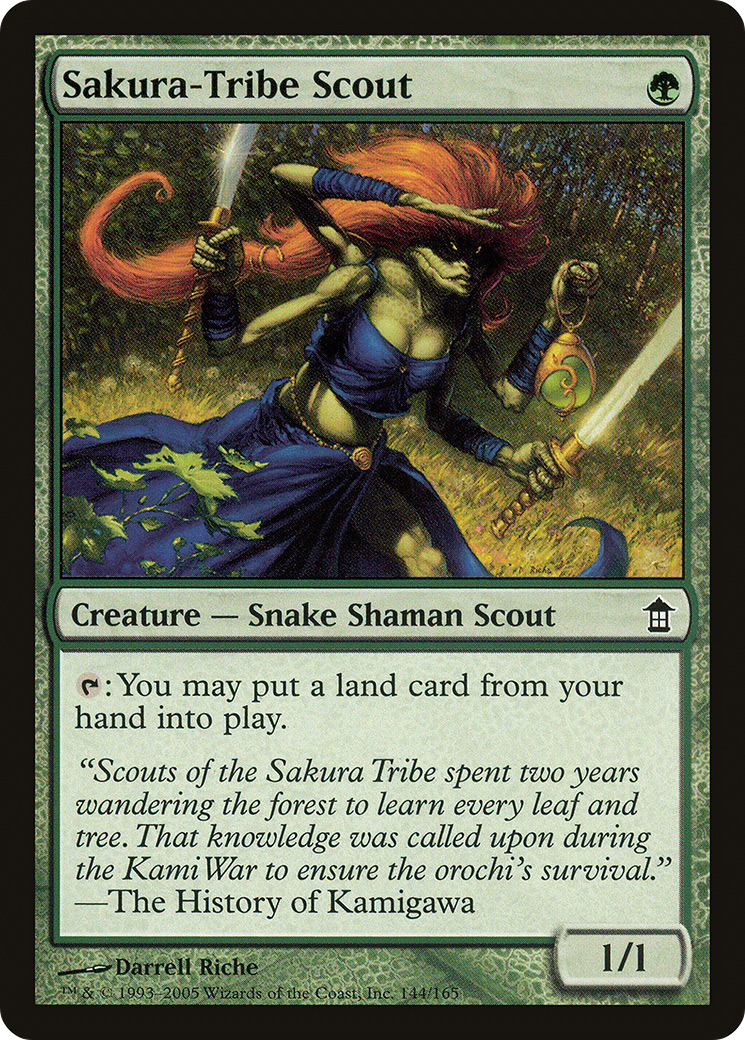 Sakura-Tribe Scout [Saviors of Kamigawa] Foil