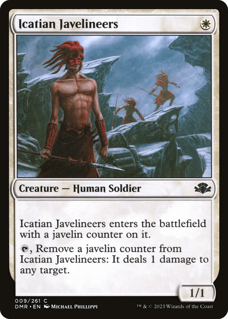 Icatian Javelineers [Dominaria Remastered] Foil