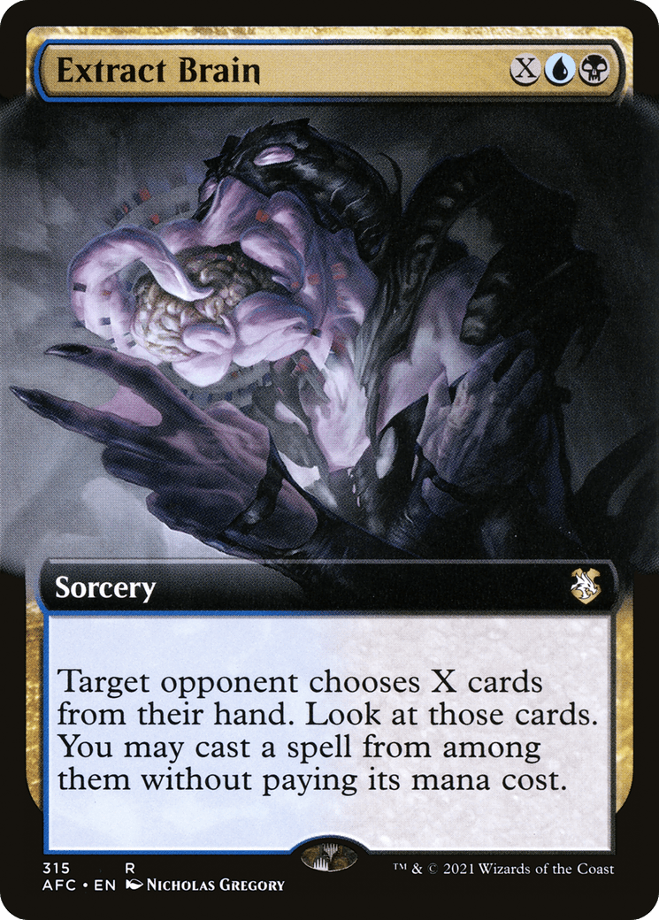 Extract Brain (AFC-315) - Forgotten Realms Commander: (Extended Art)
