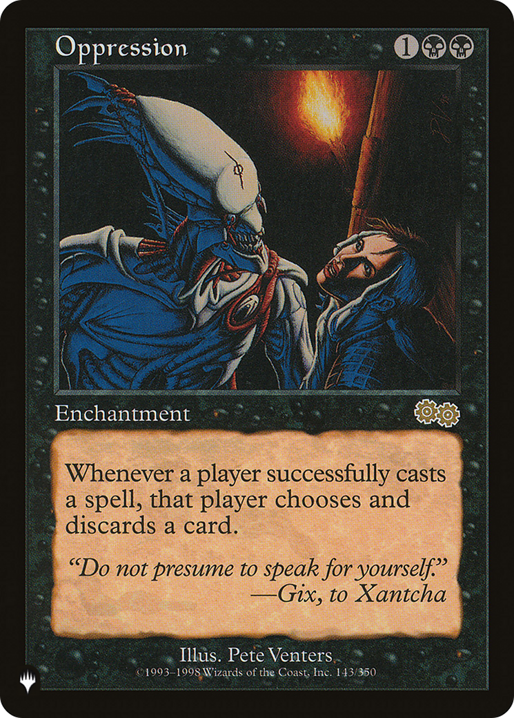 Oppression |  (USG-143) [The List]