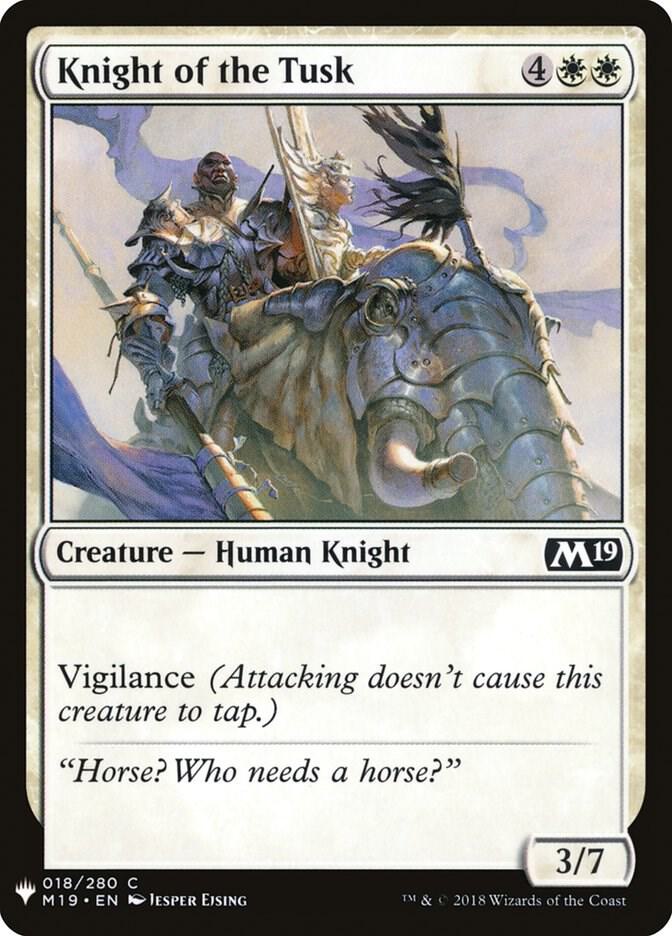 Knight of the Tusk M19-18/5075 (The List Reprints) 