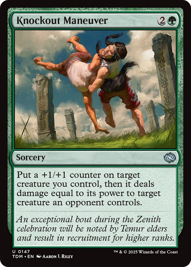 Knockout Maneuver (147) [Tarkir: Dragonstorm]  Foil