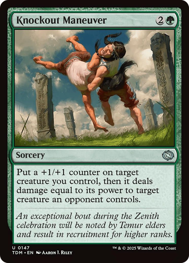 Knockout Maneuver (147) [Tarkir: Dragonstorm]  Foil
