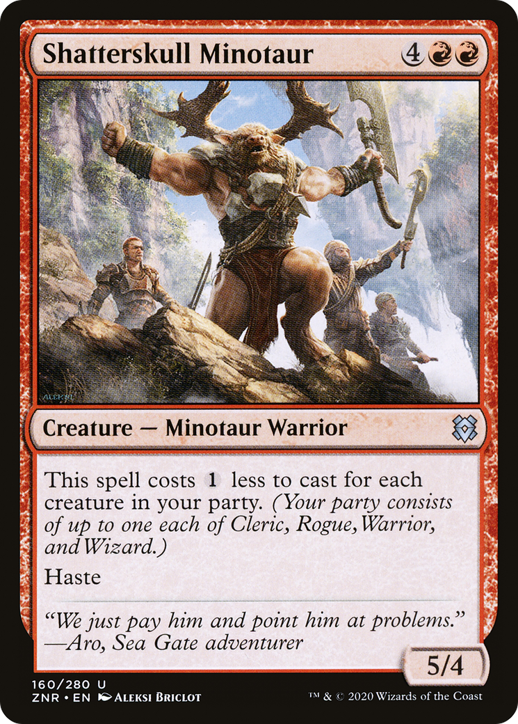 Shatterskull Minotaur [Zendikar Rising] Foil
