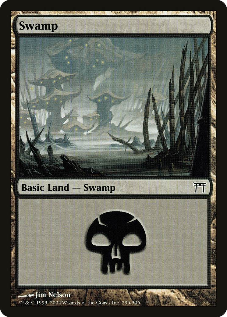 Swamp (295) [Champions of Kamigawa] Foil