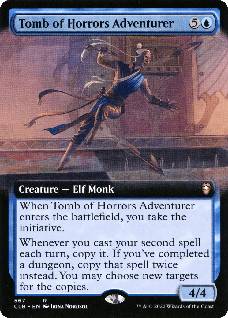 Tomb of Horrors Adventurer (Extended Art) [Commander Legends: Battle for Baldur's Gate] Foil