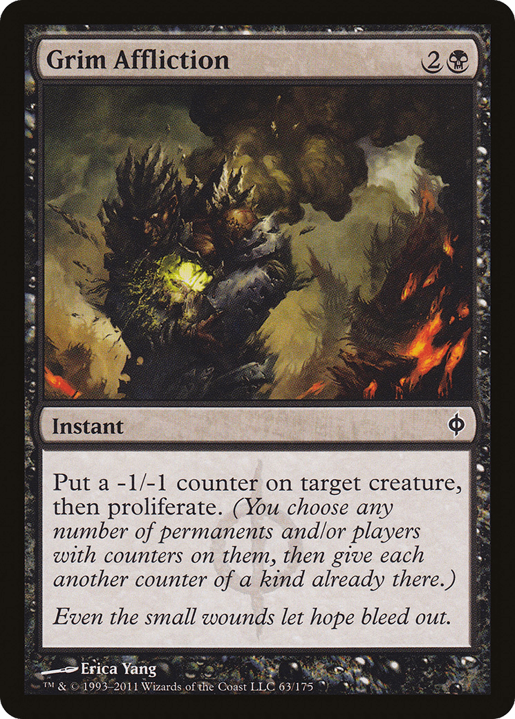Grim Affliction [New Phyrexia] Foil