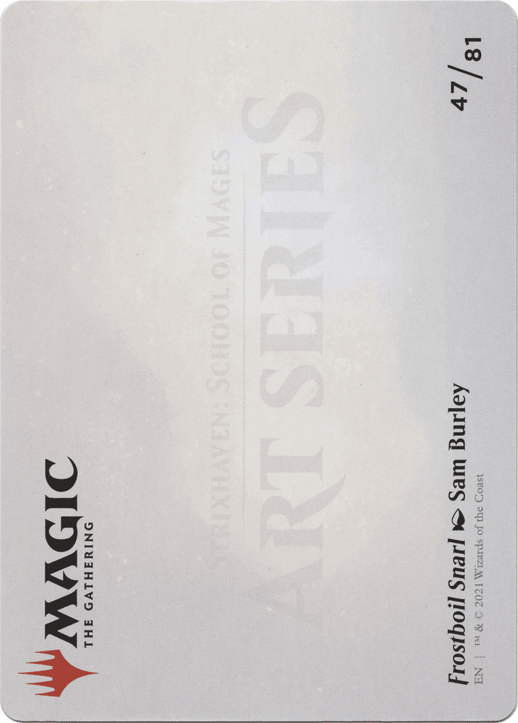 Frostboil Snarl // Frostboil Snarl (ASTX-047) - Strixhaven Art Series (Borderless) Foil