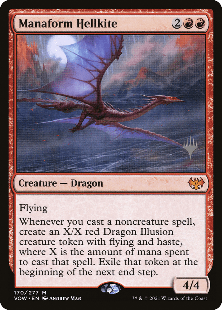 Manaform Hellkite (Promo Pack) [Innistrad: Crimson Vow Promos] Foil
