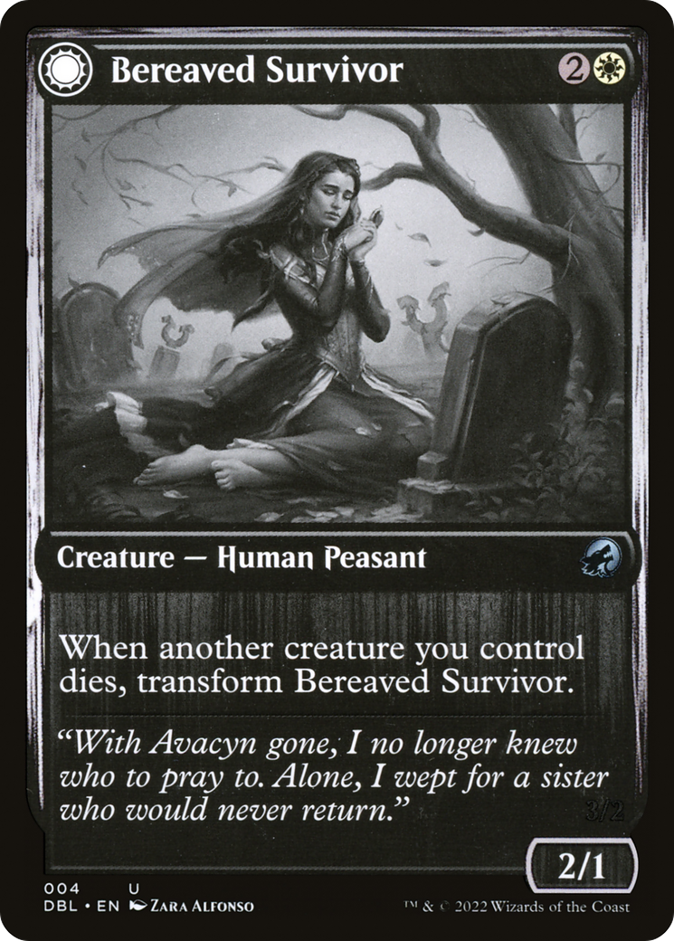 Bereaved Survivor // Dauntless Avenger [Innistrad: Double Feature] Foil